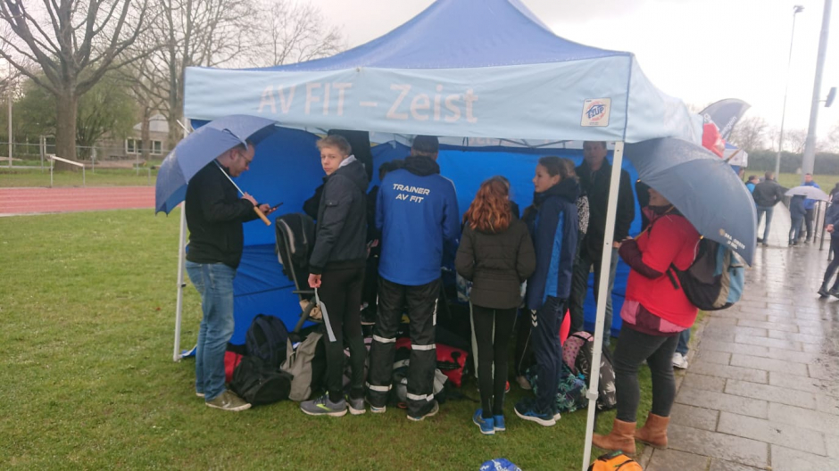 Schuilen voor de regen