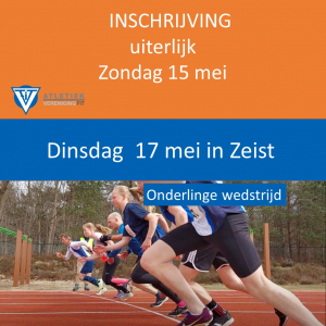 Inschrijving onderlinge wedstrijd geopend