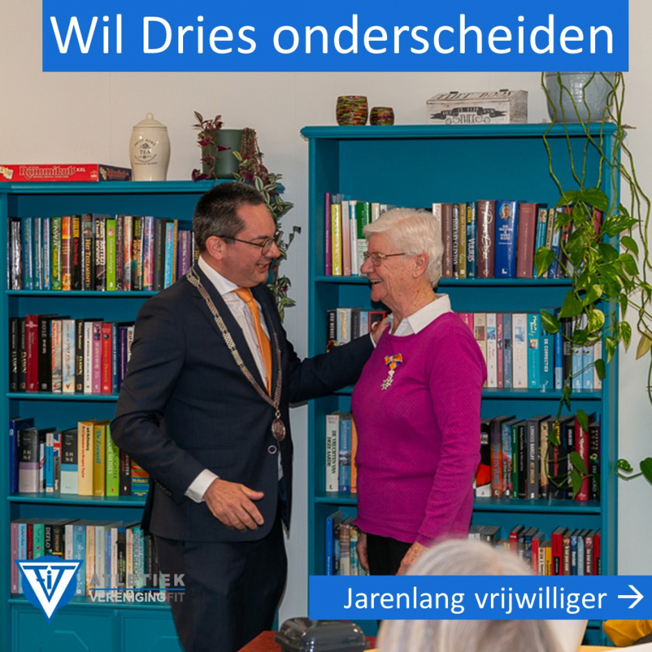 Wil Dries koninklijk onderscheiden