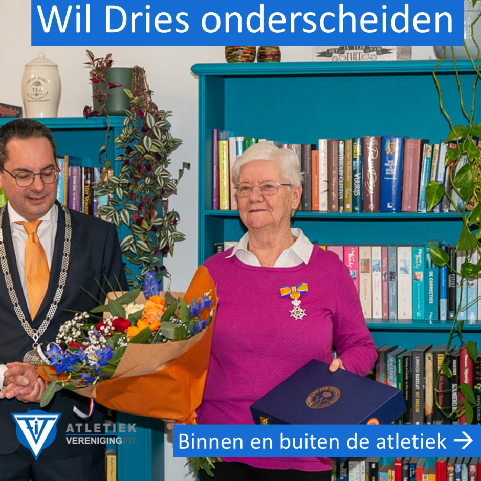 Wil Dries koninklijk onderscheiden