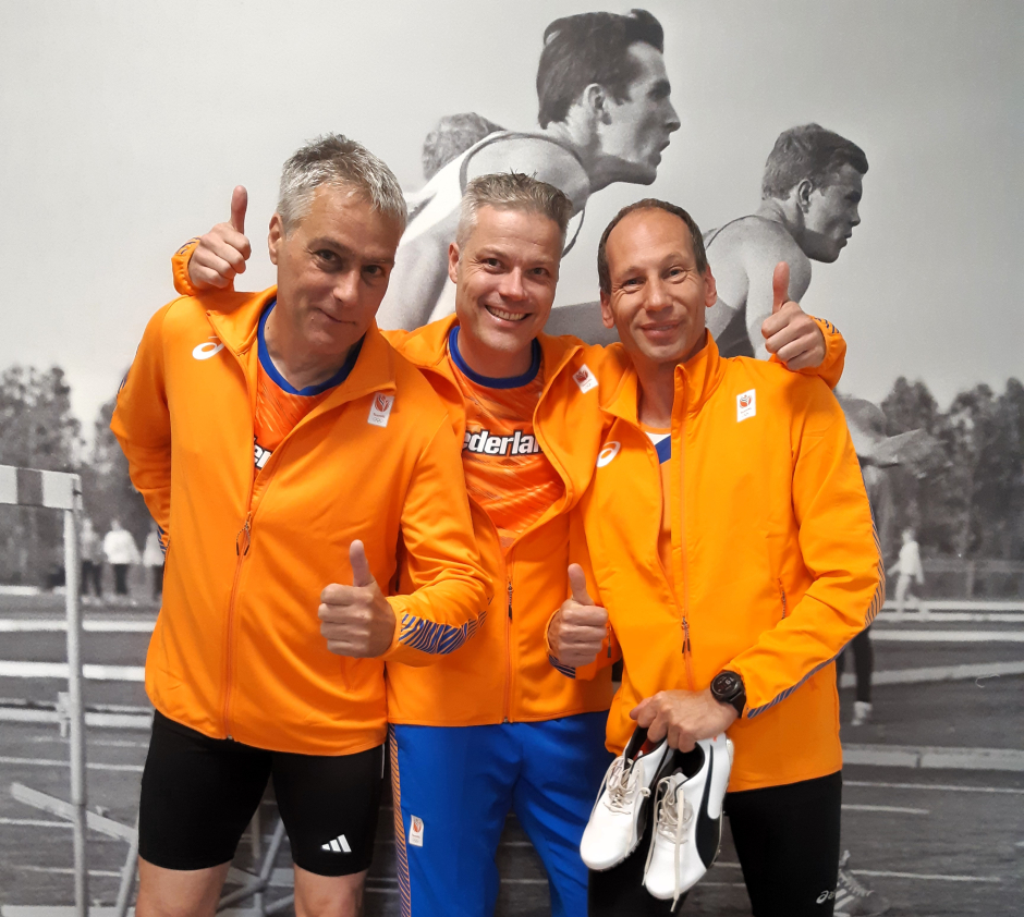 V.l.n.r. Okke, Jasper en Paul zijn klaar voor hun WK