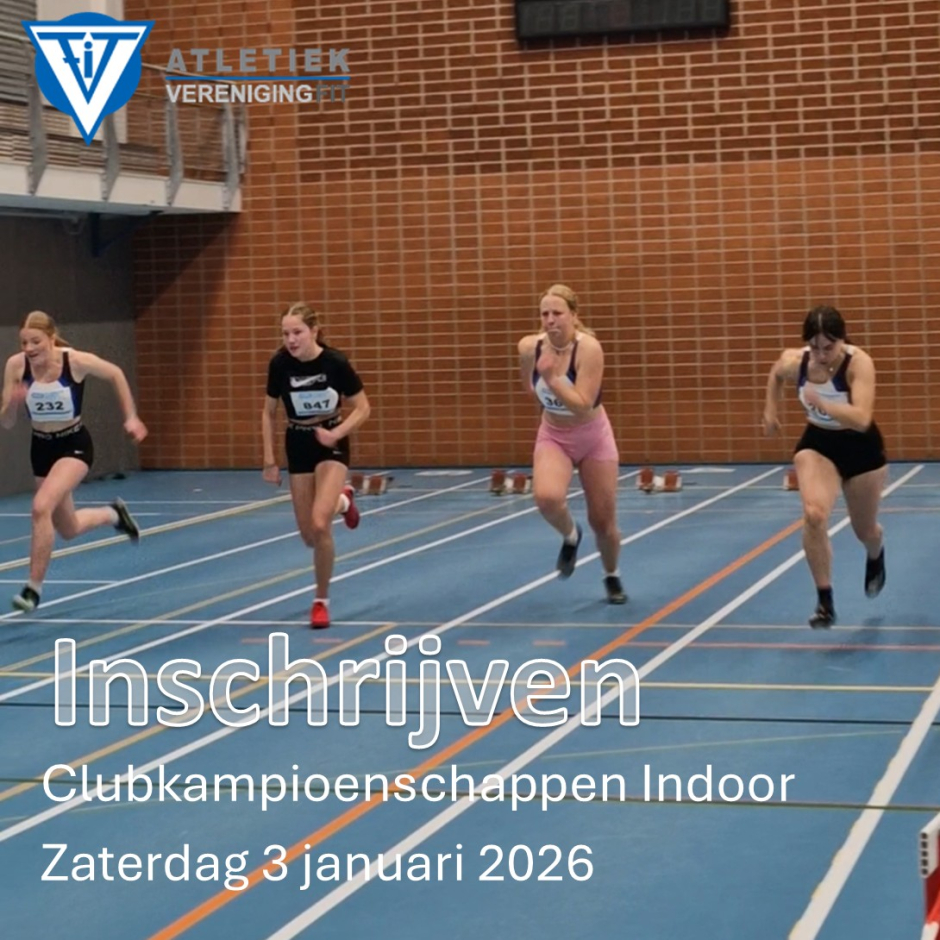 Inschrijven Indoor clubkampioenschappen
